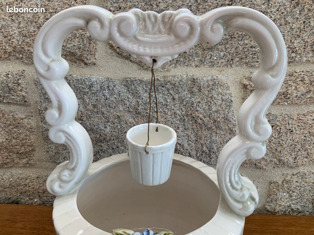 Décoration puit en porcelaine vintage (image 4)
