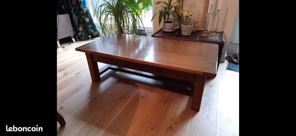 Grande table de salon bois (image 1)