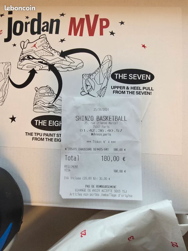Nike Jordan MVP taille 42 portés 1 fois (image 2)