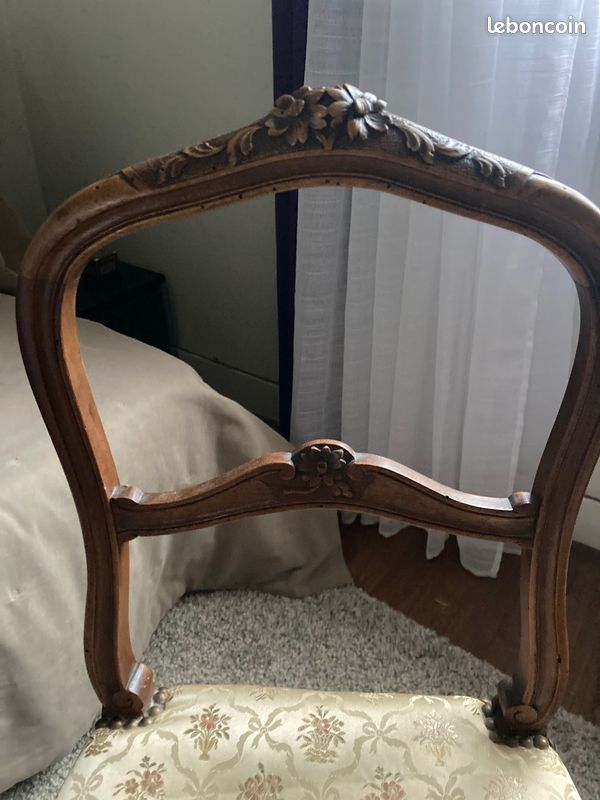Charmantes chaises de style Louis XV x 2 (image 3)