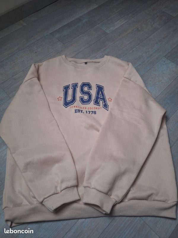 Lot De 2 Sweats à Col Rond Pour Femme - Couleur Unie - Coupe