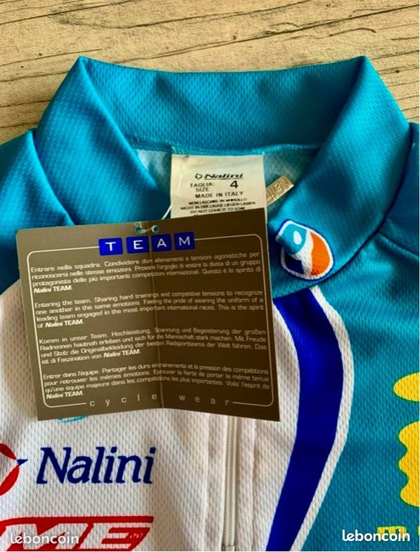 Maillot Cycliste Vintage Nalini Team Deutsche Telekom (T-Mobile) - Homme - Occasion Très Bon état