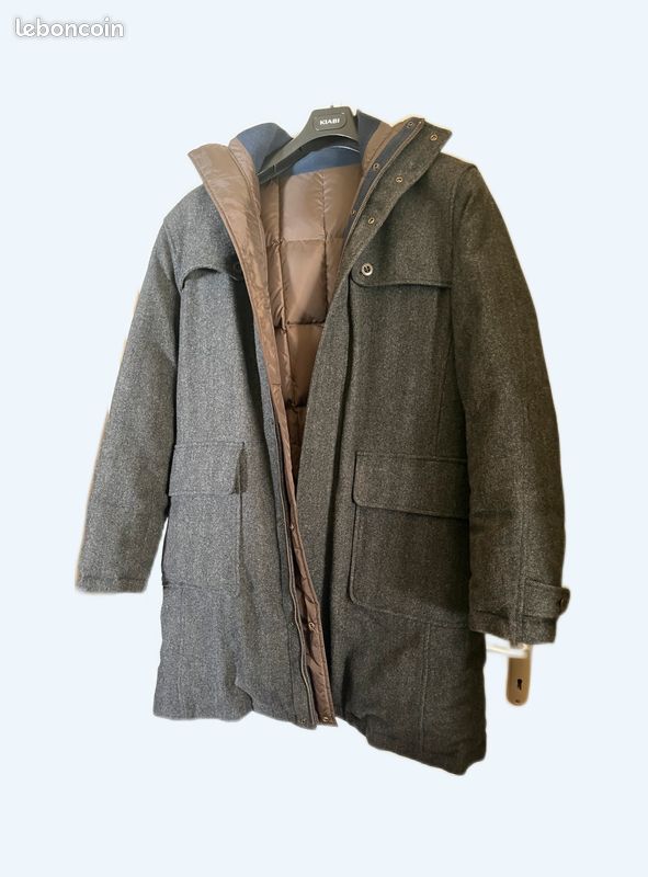 Manteau Façonnable En Laine - Noir - Taille 36 - Occasion En Très Bon état