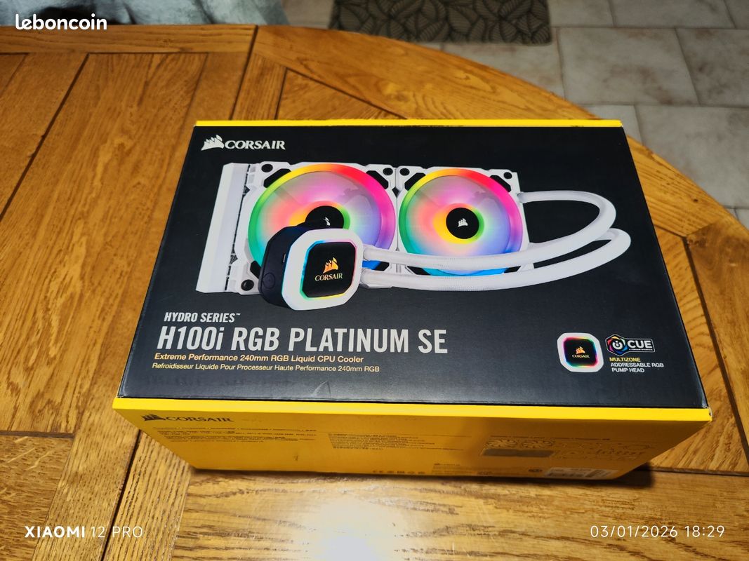 Corsair H100i RGB PLATINUM SE (image 1)
