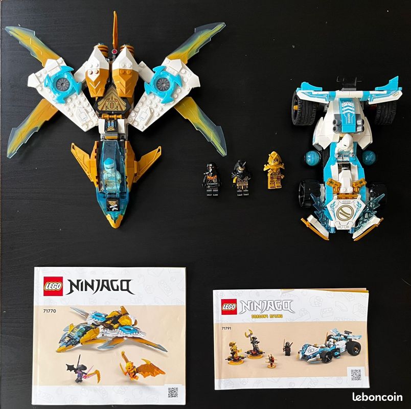 Lot LEGO Ninjago 71770 – Zane's Golden Dragon Jet et LEGO
