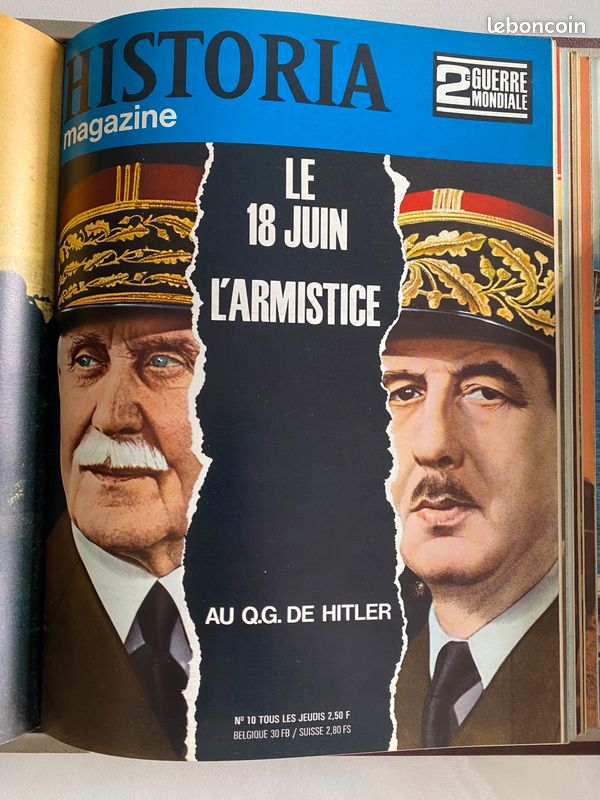 HISTORIA MAGAZINE 2ème GUERRE MONDIALE n° 18 de 1968 Ruée sur les