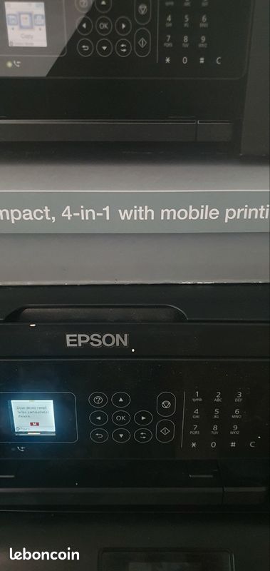 Imprimante
Epson WorkForce WF-2810DWF – Imprimante multifonction Wi-FiTitre :
Epson WorkForce WF-2810DWF – Imprimante multifonction Wi-Fi
Epson WorkForce WF-2810DWF – Imprimante multifonction Wi-Fi (image 3)