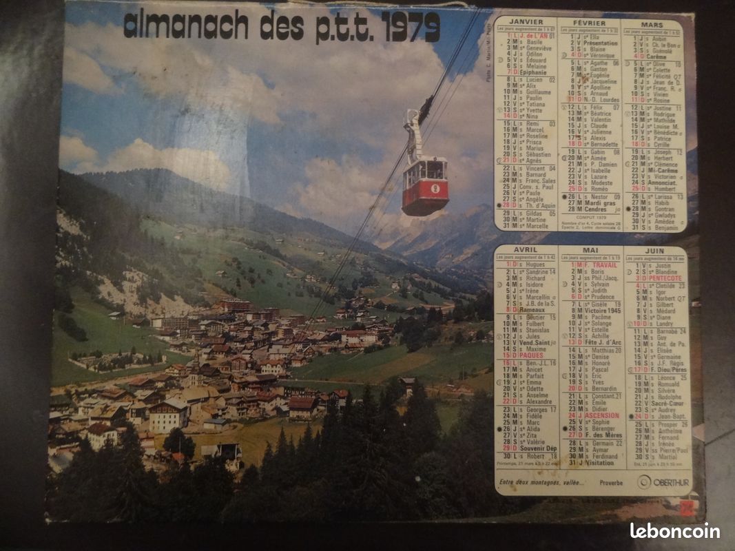 Calendrier de la poste - Collection