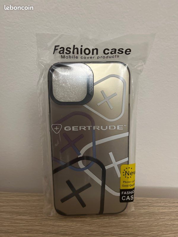 Coque Gertrude neuve rose pour iPhone 11/12/13/14 mini/plus/pro