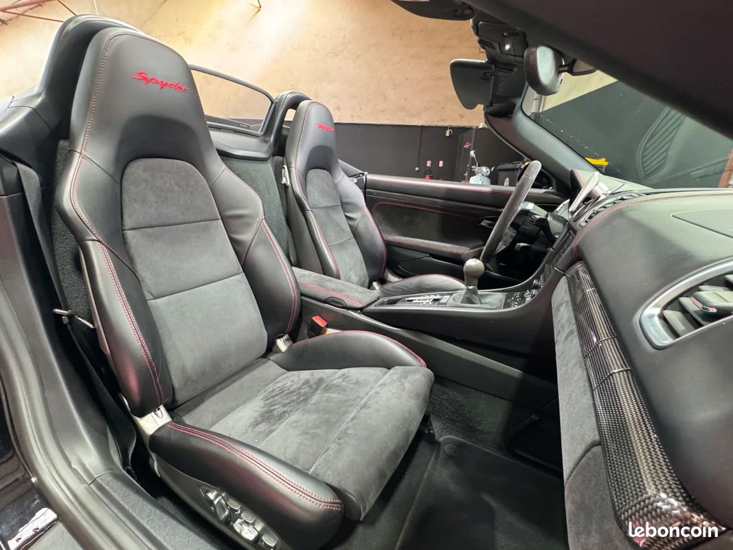PORSCHE BOXSTER SPYDER 981 375 cv 3.8i / Entretien Porsche / Bose / Pack Chrono Sport / Echappement Sport (image 46)