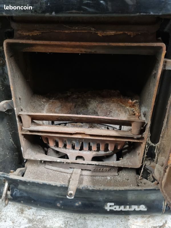 Poêle ancien fonte FAURE bois charbon (image 2)