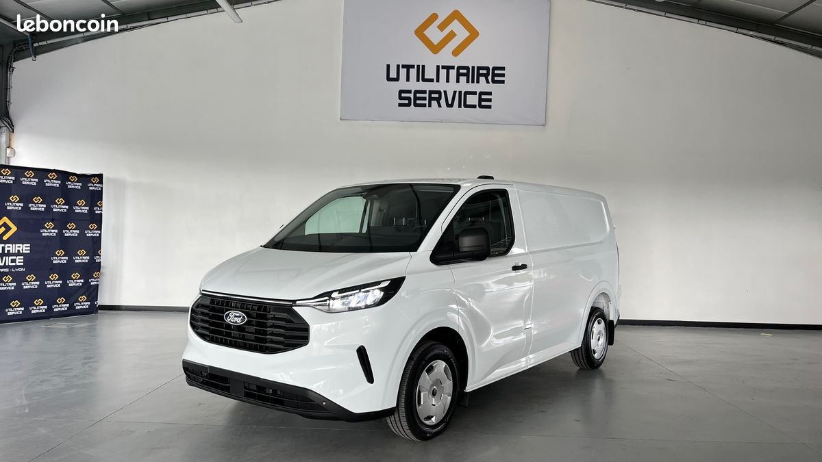25 990 HT - ford transit custom trend 280 l1h1 2.0 ecoblue 136 cv blanc / neuf / tva recuperable (image 1)