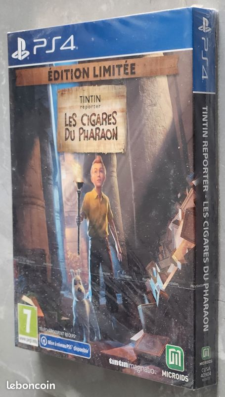 Tintin Reporter Les Cigares du Pharaon Ps4 (Édition Limitée) neuf sous Blister (image 3)