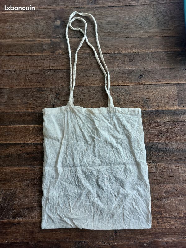 Tote bag coton beige Italie (image 3)
