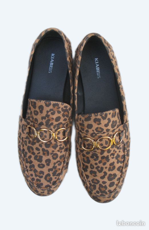 Leopard Kiabi Mocassin Femme Leopard Mocassins En Simili 'léopard