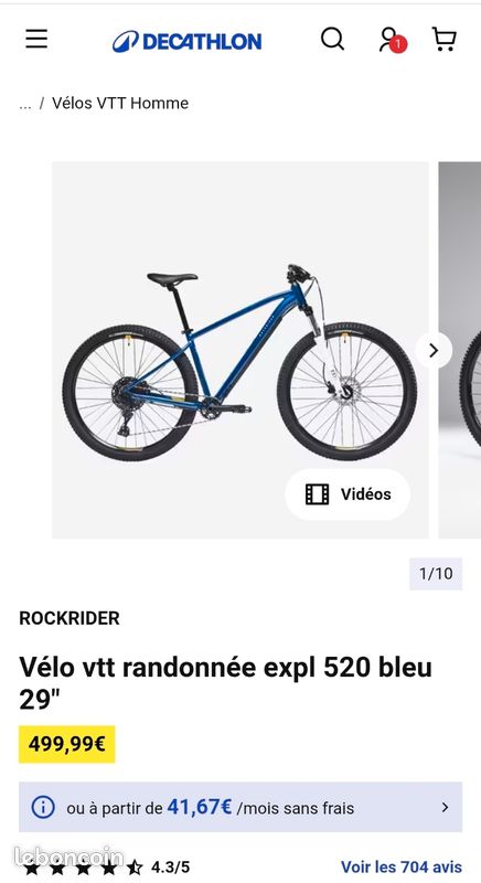 Vtt Mono Plateau Decathlon Decathlon Mountain Bike St 120