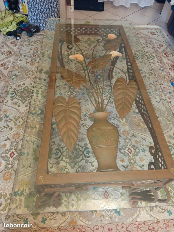 Magnifique table en fer forgé (image 4)
