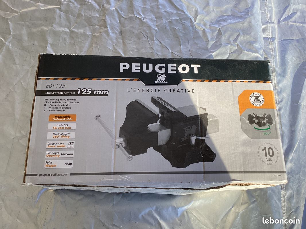 PEUGEOT – EBT125 Etau D’établi Pivotant 125 Mm