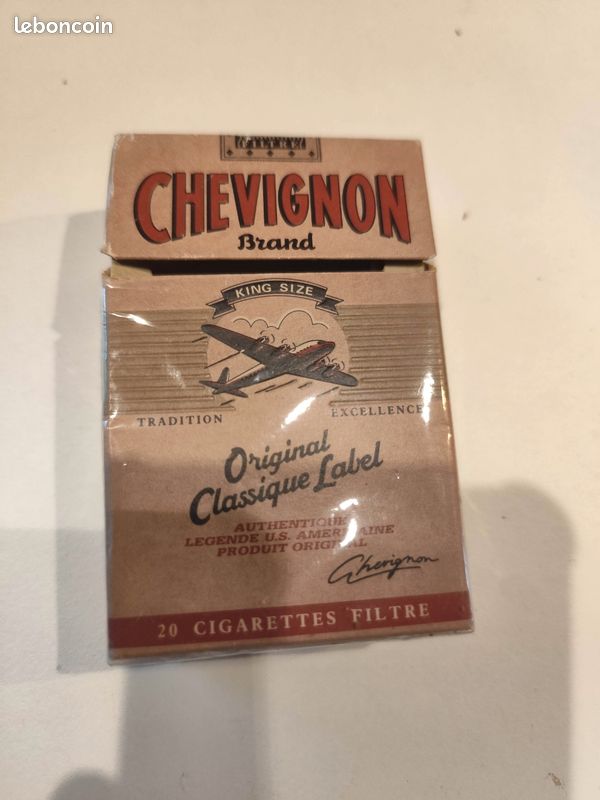 Paquet de cigarettes chevignon d'occasion - Collection