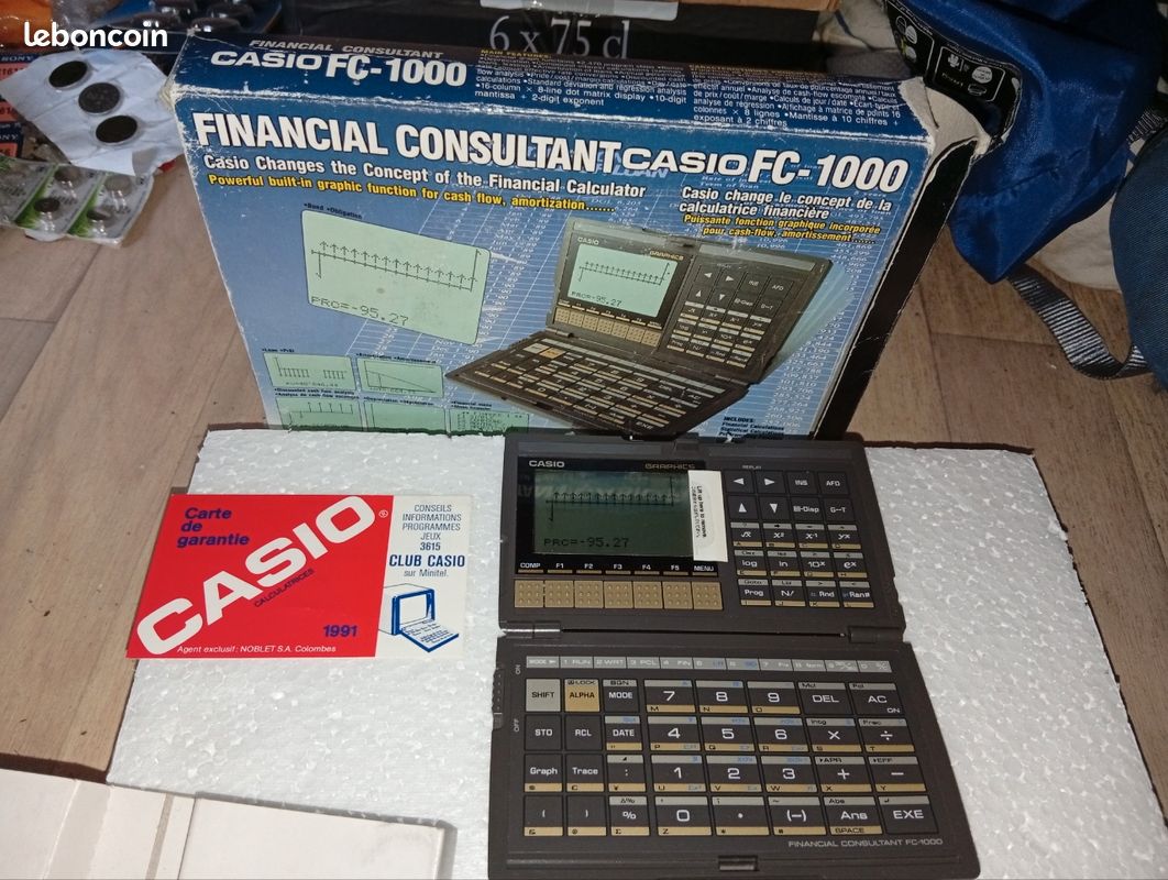 Casio FC-1000 Calculator Financial Consultant Vintage for parts