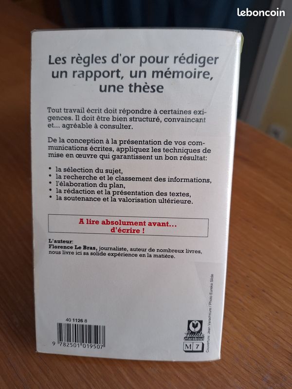Livre "Les règles d'or pour rédiger un rapport, un mémoire, une thèse" (image 2)