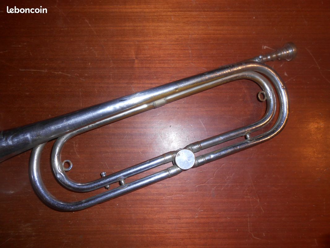 Rare ancien clairon trompette Van Engelen Lierre Belgiuqe tout début XXe (image 3)