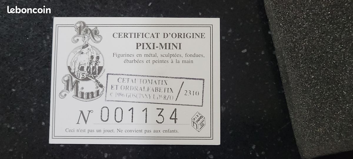 Figurine Astérix Pixi – Cétautomatix Le Bûcheron Avec Boîte Et Certificat