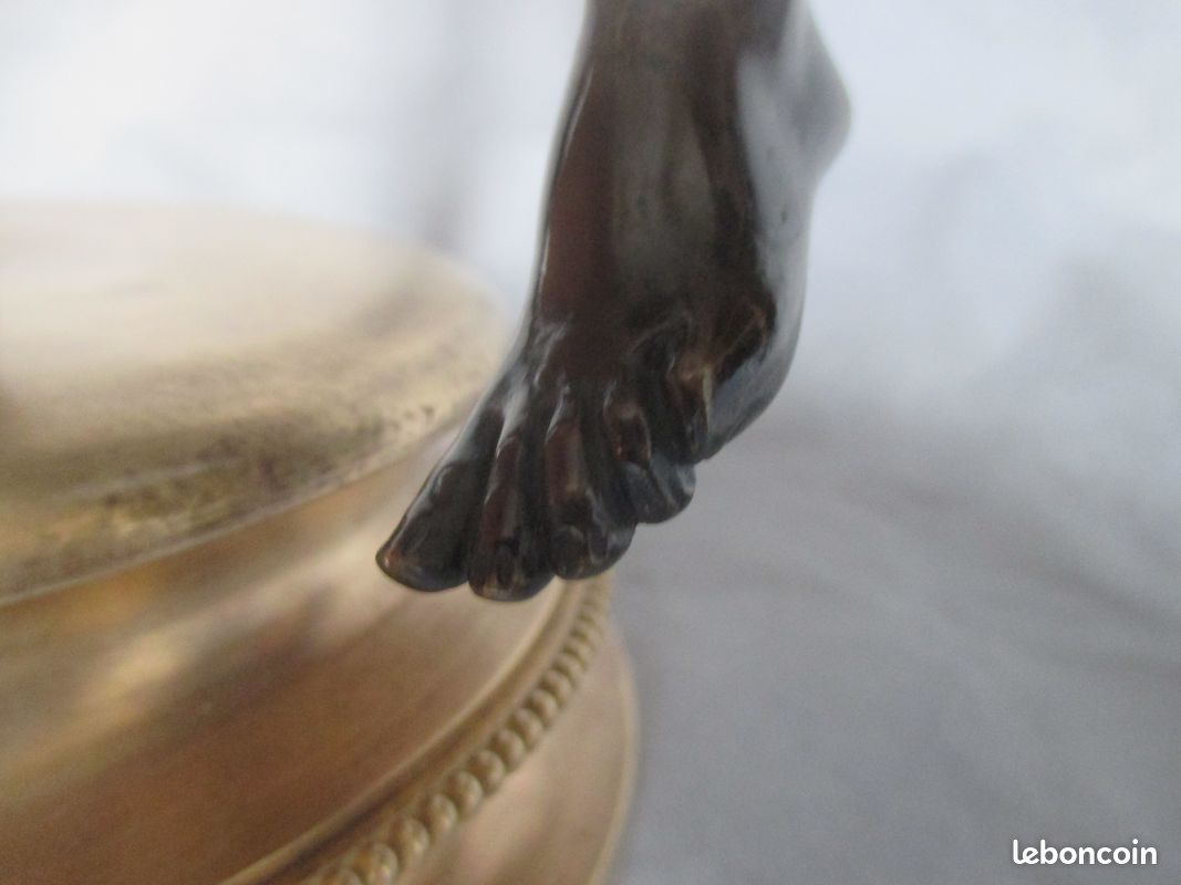 Ancienne sculpture bronze "Danseuse aux cymbales" (image 12)