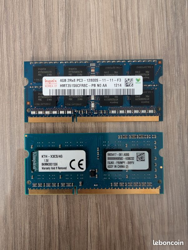Barrette RAM DDR3 SODIMM 4 Go PC3-12800S Pour PC Portable - Occasion Fonctionnelle