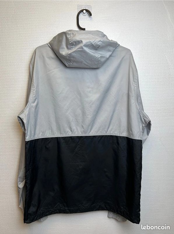 Coupe-vent Columbia Vintage Gris Noir à Capuche Homme Taille M (image 2)