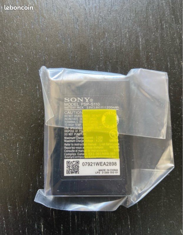 Batterie PSP-S110 sony originale 1200mAh (image 3)