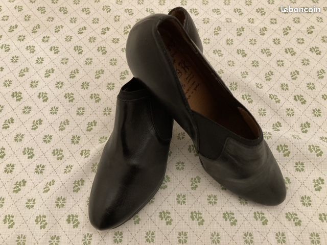 Bottines cuir noir (image 5)
