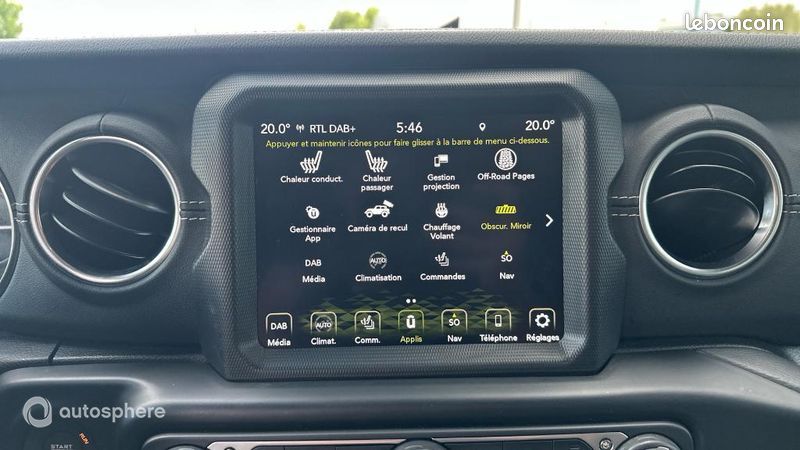 Jeep Wrangler Unlimited 2.0 T 380ch 4xe Overland Command-Trac MY23 (image 27)