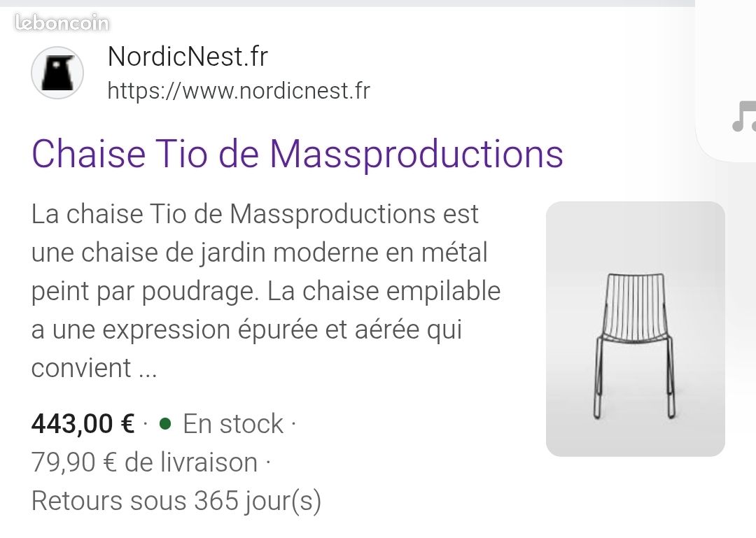 Lot de 4 Chaises Tio Chris Martin (image 4)