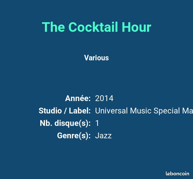 The Cocktail Hour - Various (image 2)