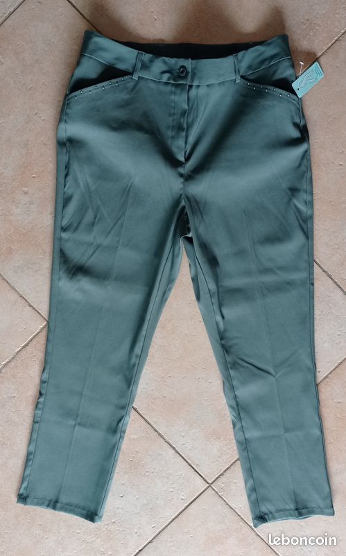 Pantalon chic court femme T 44 Damart (image 1)