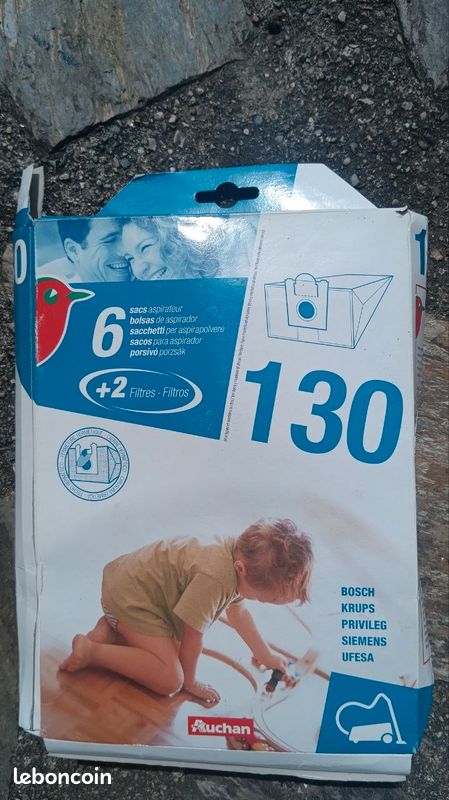 Sacs aspirateur 130 (6 sacs + 2 filtres) – compatibles Bosch Siemens (image 1)