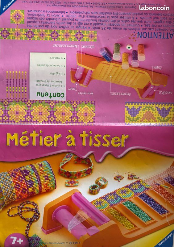 Lot Artisanal Perles, Métier à Tisser, Macramé – Beadalon