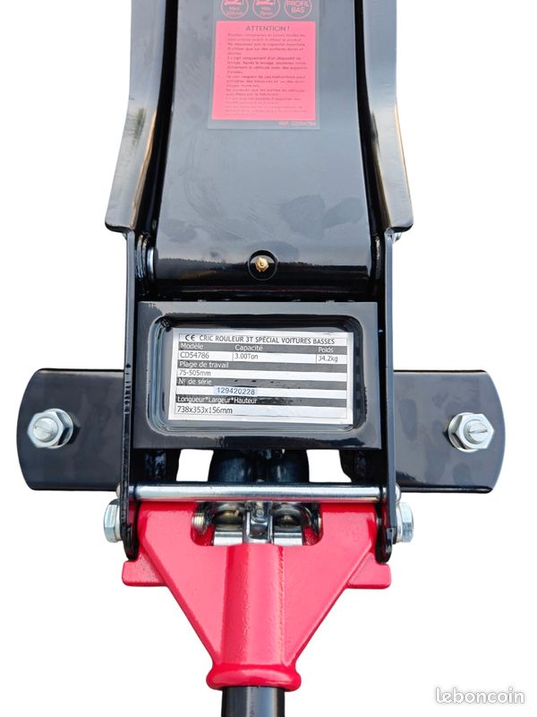 Cric Hydraulique Extra Plat 3 tonnes levée rapide (image 5)