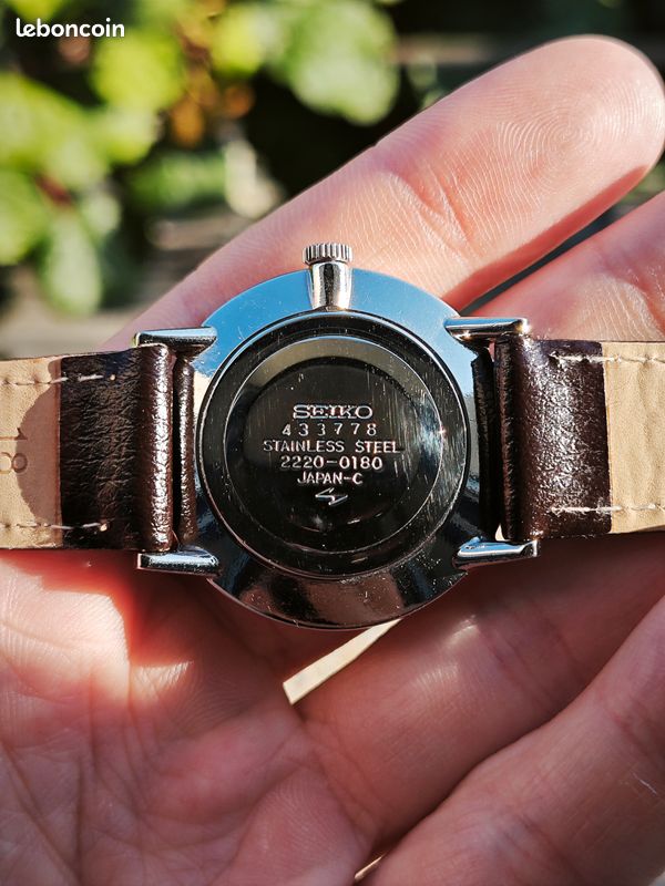 Montre Mécanique Seiko Chariot 2220-3450 – Vintage, Neuf De Stock, à Réviser