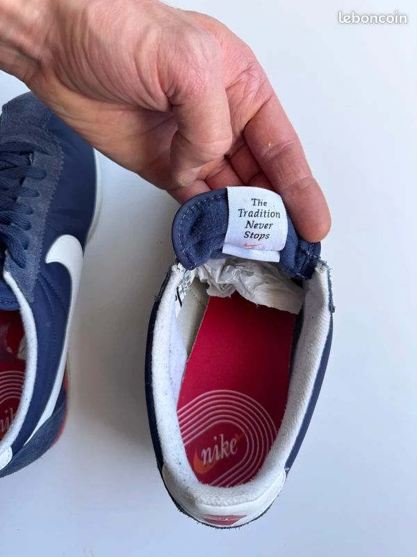 Baskets Nike Cortez Nylon, Suede et Cuir Sneakers premium Bleu