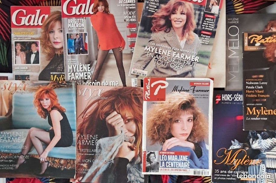 Mylène FARMER. Beau lot de 4 livres et 9 magazines 2003-2019 (image 2)