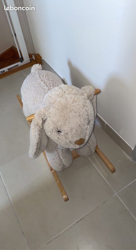 MAISONS DU MONDE Lapin à bascule enfant H 47 cm MATHURIN (image 2)