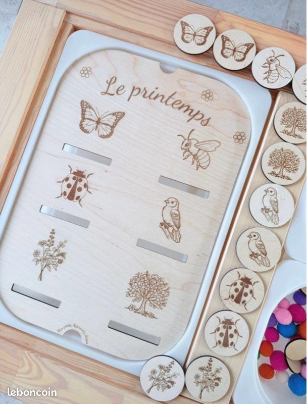 Grand insert en bois trofast printemps (image 1)