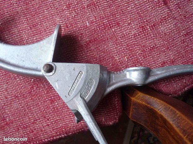 Presse-ail Vintage En Aluminium SGDG - Made In France - Avec Dénoyauteur Et Casse-noix