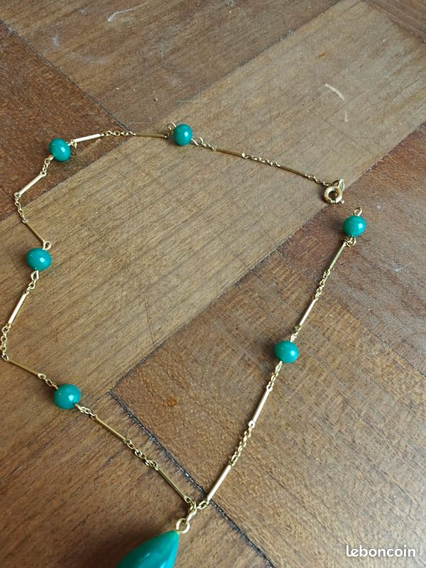 Collier vintage perles fantaisie style rétro - Montres & Bijoux