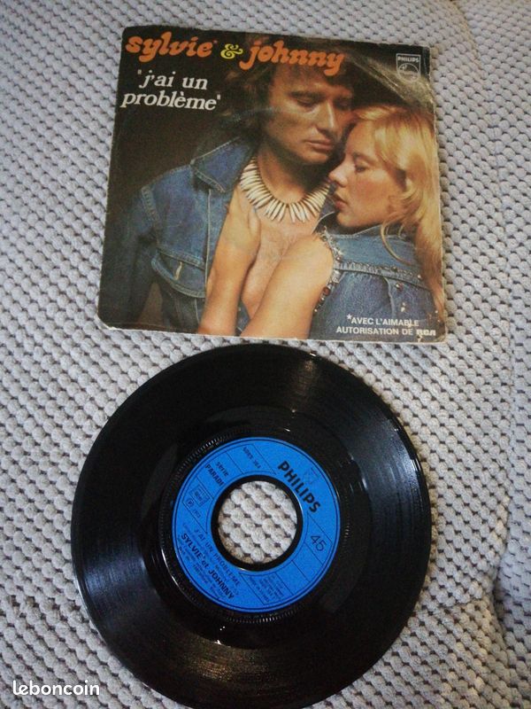 Sylvie et Johnny Hallyday J'ai un problème 45t (image 1)