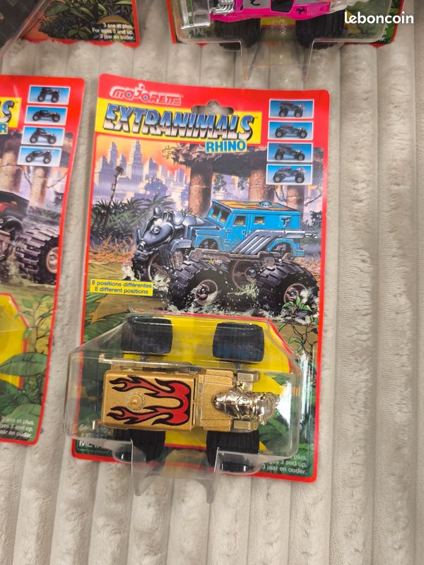 Lot Majorette Extanimals : 5 Voitures + 1 Camion (occasion)