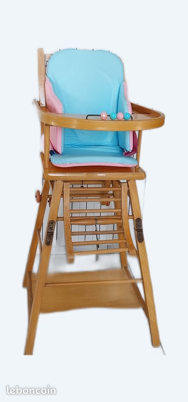 Chaise bébé en bois (image 1)