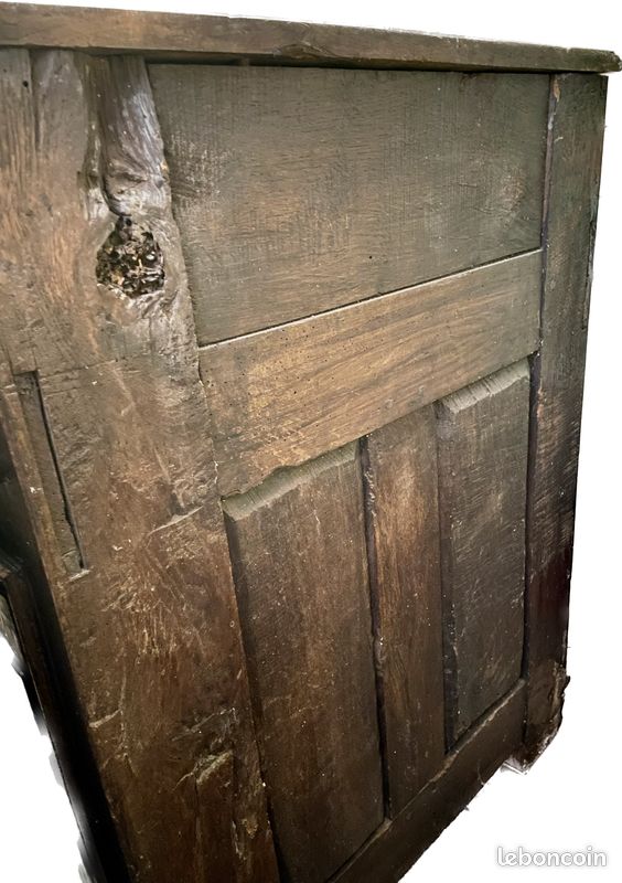 Scriban ancien bois sculpté (image 4)